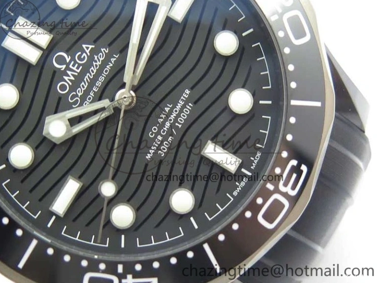 0121 Seamaster Diver 300M Real Ceramic Case VSF 1:1 Best Edition on Black Rubber Strap A8806 (Free Nato) SunProtective 7935